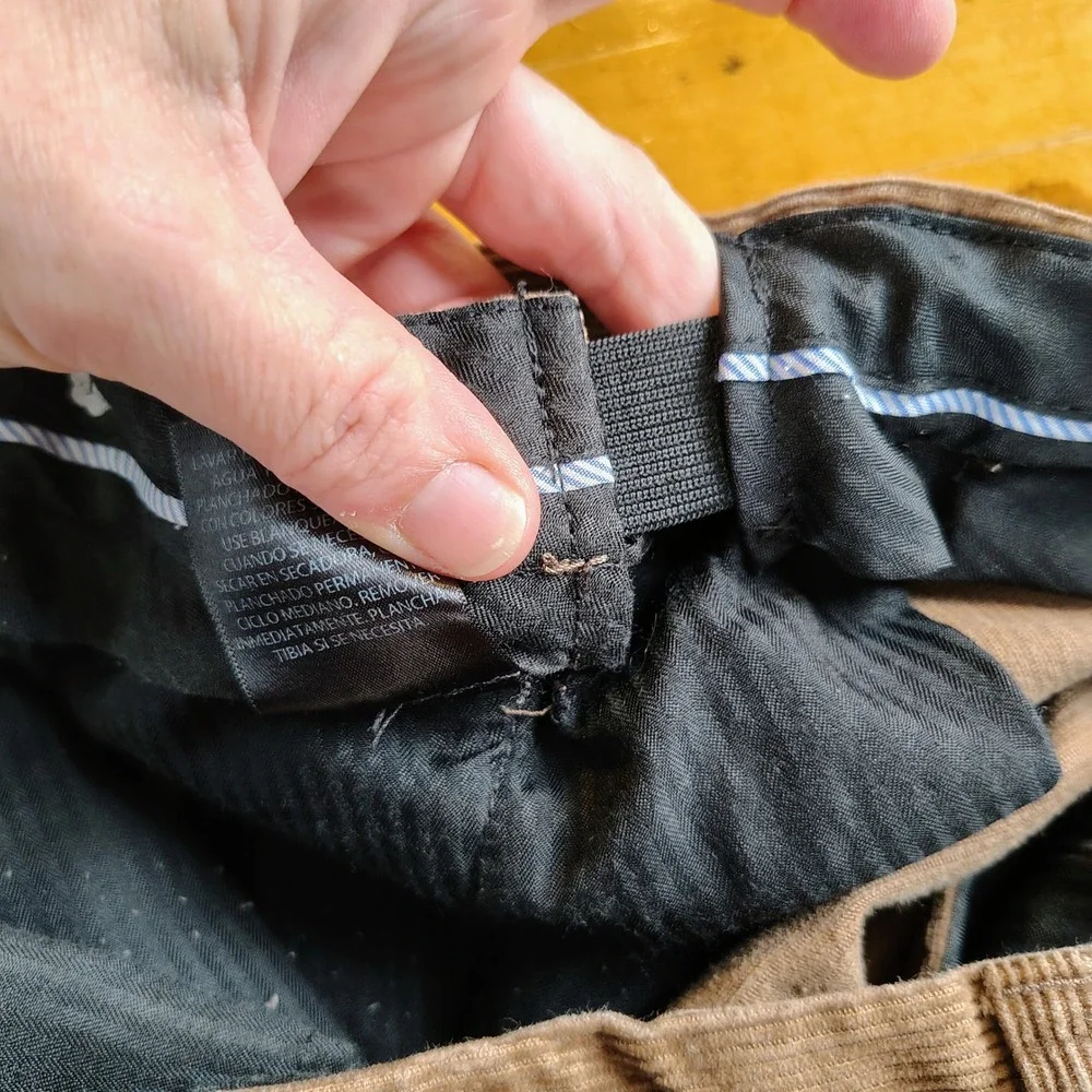Mens 40x30 Corduroy Pants Brown 100% Cotton Dark Academia Grandpacore Heritage